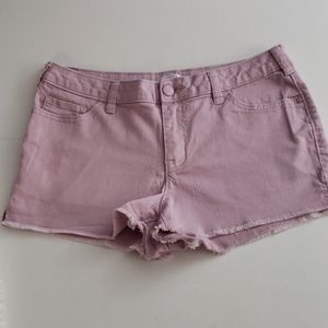 EUC Lauren Conrad Purple Raw Hem Shorts